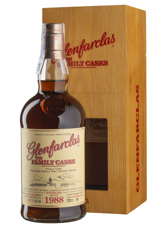 Виски Glenfarclas Family Cask 1988 W18 #1374 Single Malt Scotch Whisky, 49,2%, 0,7 л п/у - фото 1