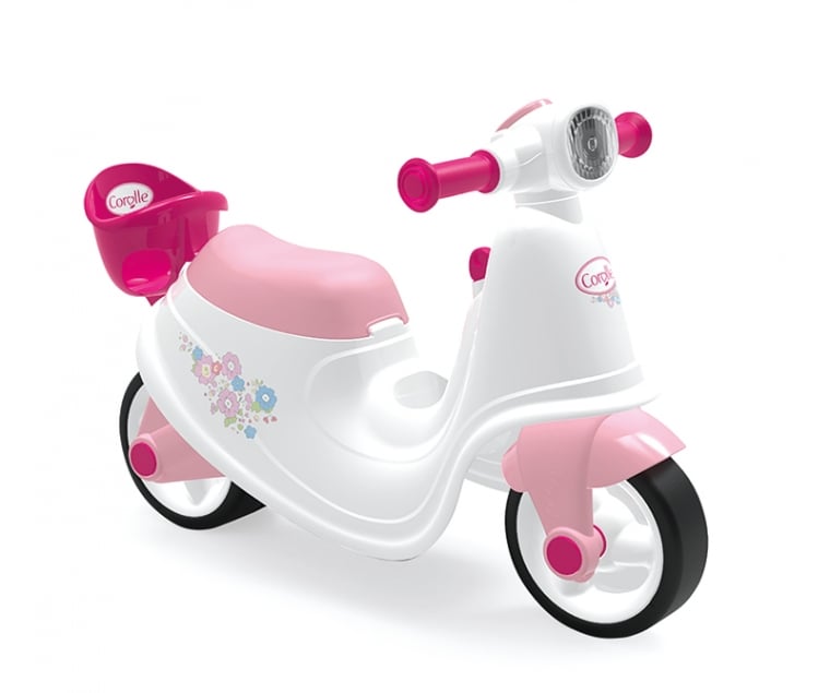 Скутер Smoby Toys Королле с корзинкой для куклы, розовый (721004) - фото 1