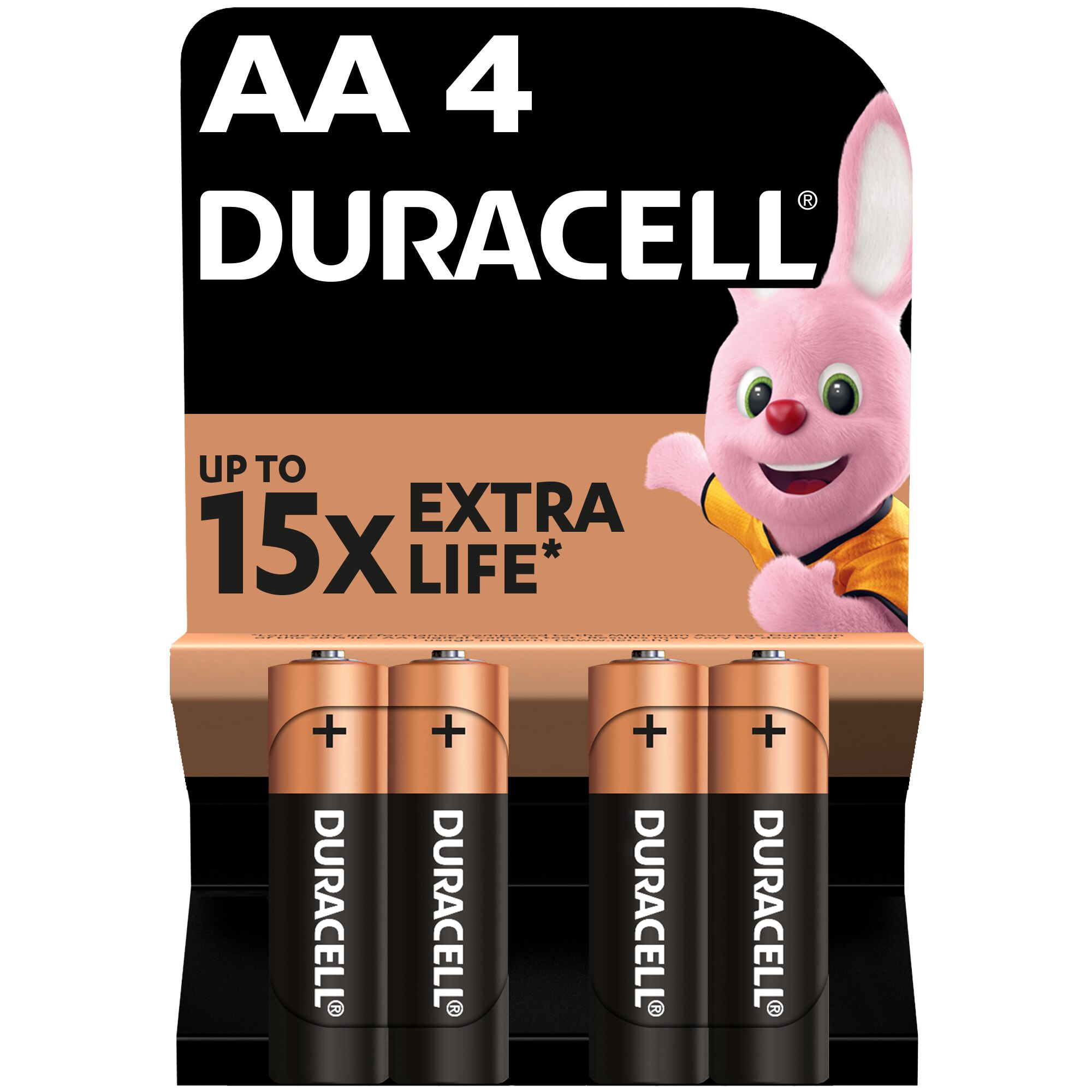 Щелочные батарейки пальчиковые Duracell 1,5 V АA LR6/MN1500, 4 шт. (706003) - фото 1