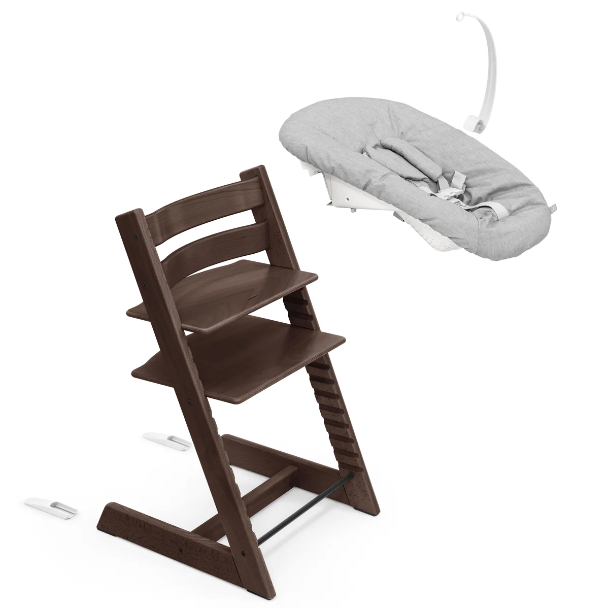 Набор Stokke Newborn Tripp Trapp Walnut Brown: стульчик и кресло для новорожденных (k.100106.52) - фото 2