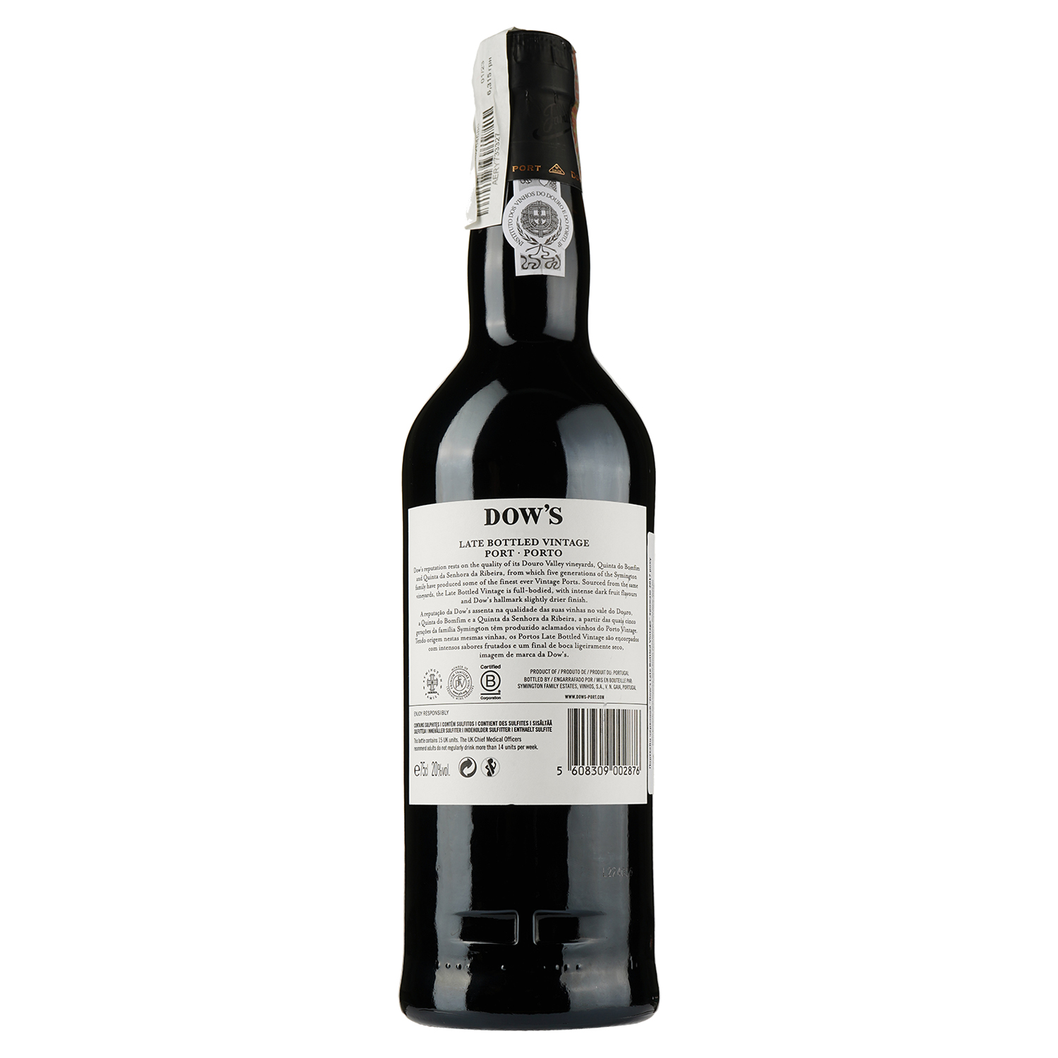 Портвейн Symington Family Estates Dow's Late Bottled Vintage, червоний, солодкий, 20%, 0,75 л (8000009452674) - фото 2