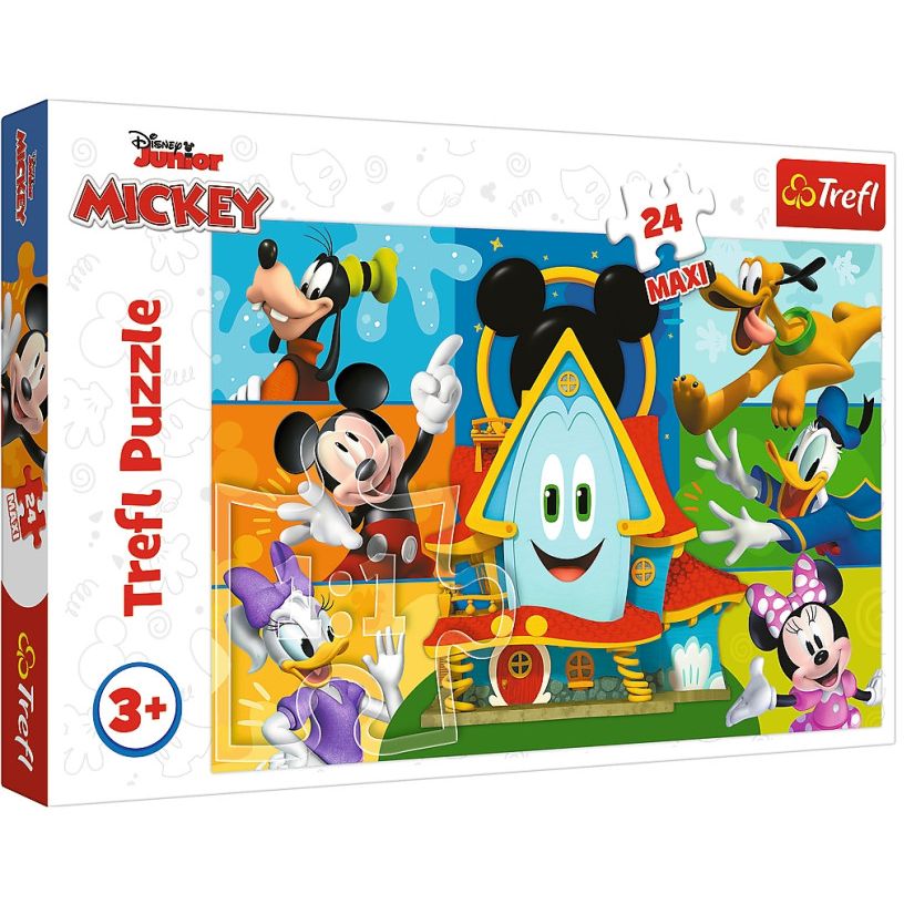 Детские пазлы Trefl Maxi Disney Микки Маус 14351 24 элемента - фото 1