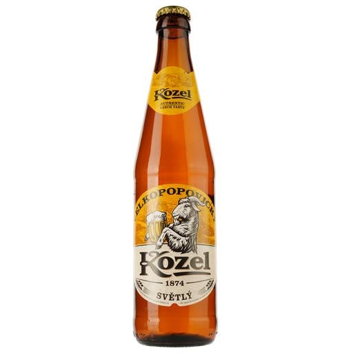 Пиво Velkopopovitsky Kozel, светлое, 4%, 0,45 л (786388) - фото 1