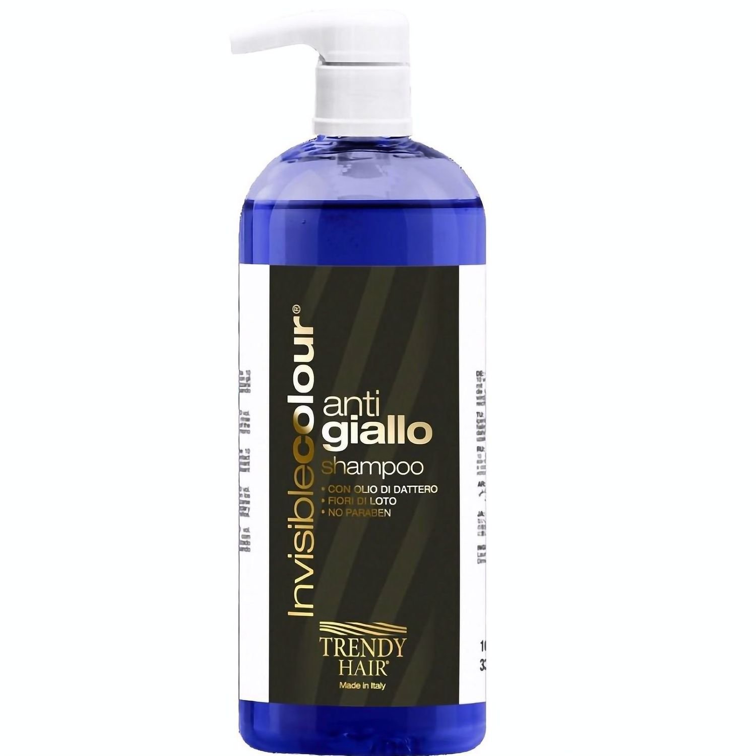 Шампунь Trendy Hair Invisiblecolor Anti-Yellow Shampoo, для нейтрализации желтизны, 1 л - фото 1