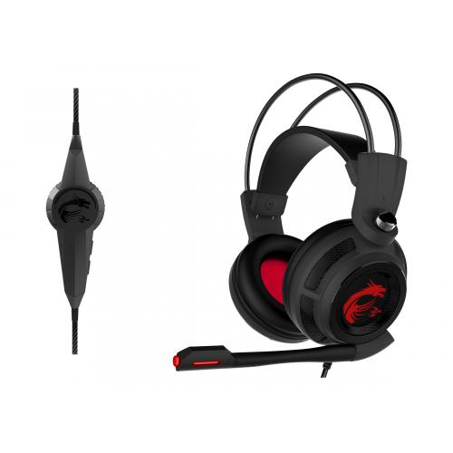 Навушники ігрові MSI DS502 Gaming Headset Black/Red з мікрофоном - фото 6