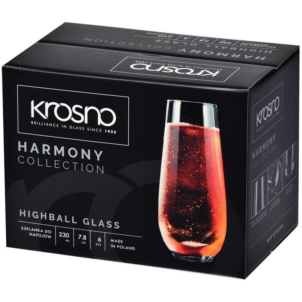 Набор стаканов Krosno Harmony 230 мл 6 шт. (792736) - фото 3