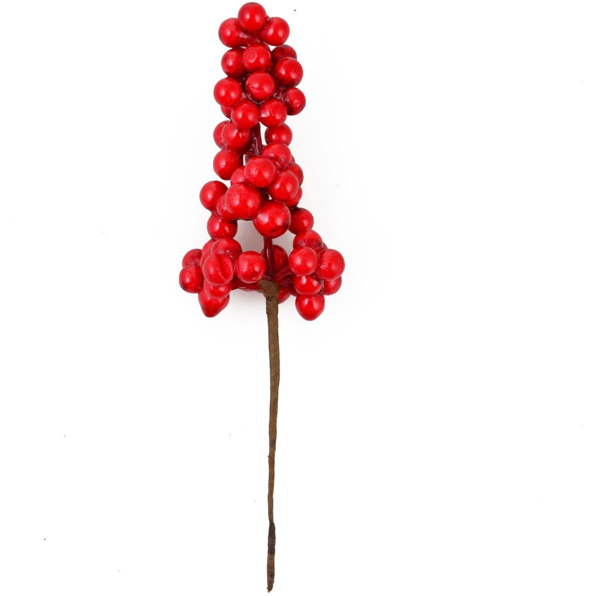 Гілочка декоративна Yes! Fun з червоними ягодами 15 см червона (973527) - фото 1