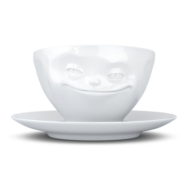 Чашка с блюдцем для кофе Tassen Усмешка 200 мл, фарфор (TASS14101/TA) - фото 1