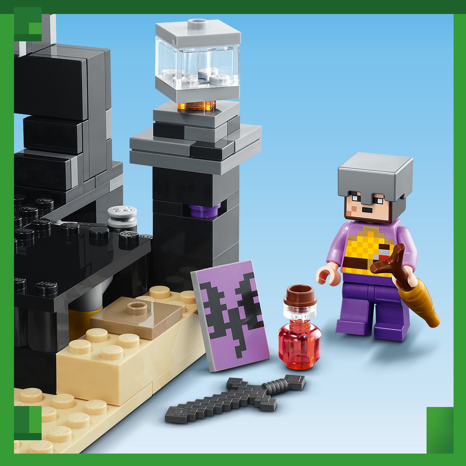 Конструктор LEGO Minecraft Фінальна арена, 252 деталі (21242) - фото 7