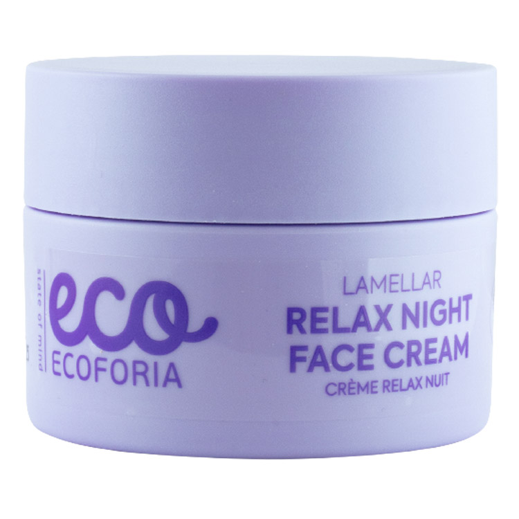 Крем для обличчя Ecoforia Lavender Clouds Relaxing, нічний, 50 мл - фото 1