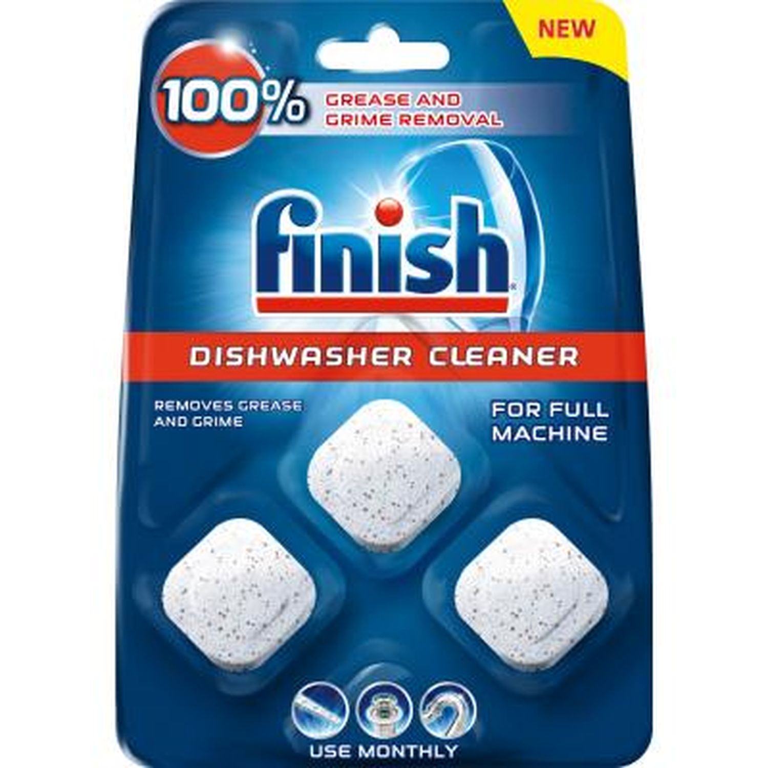 Засіб для очищення посудомийних машин Finish Dishwasher Cleaner 3 шт. - фото 1