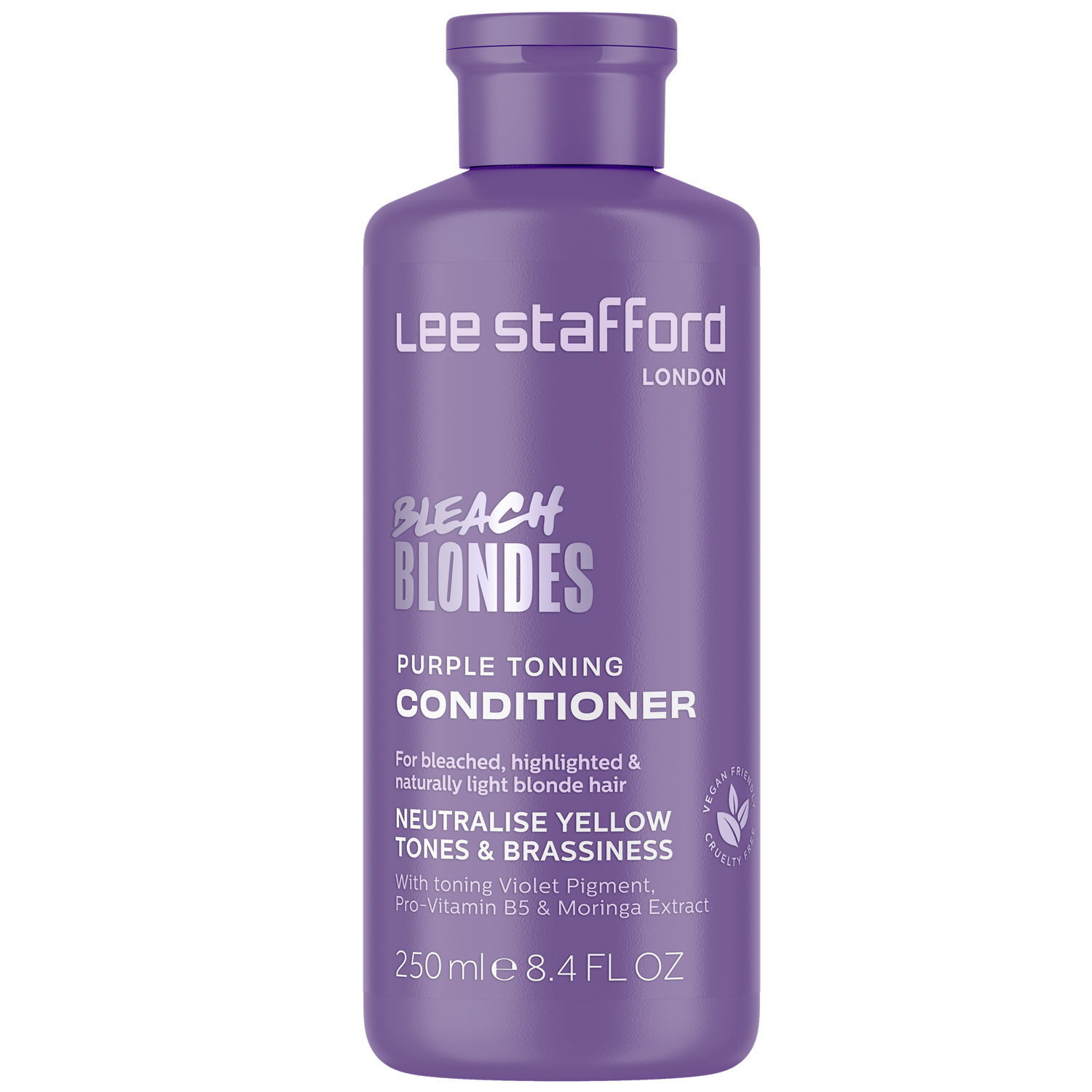 Кондиціонер для освітленого волосся Lee Stafford Bleach Blondes Purple Toning Conditioner тонуючий 250 мл - фото 1