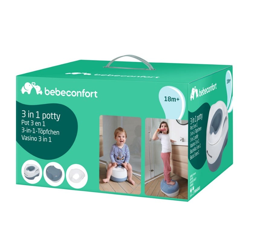 Горшок Bebe Confort Vasino 3 in 1, синий с белым (3106205100) - фото 6