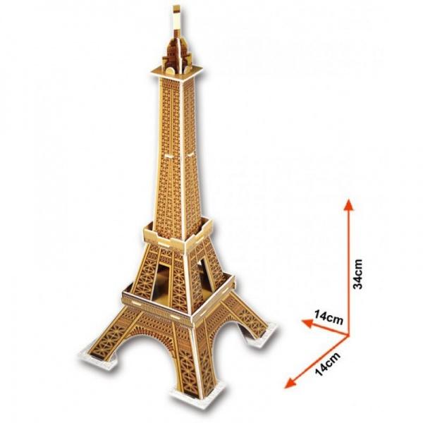 Пазл 3D CubicFun Ейфелева вежа, 20 елементів (S3006h) - фото 3