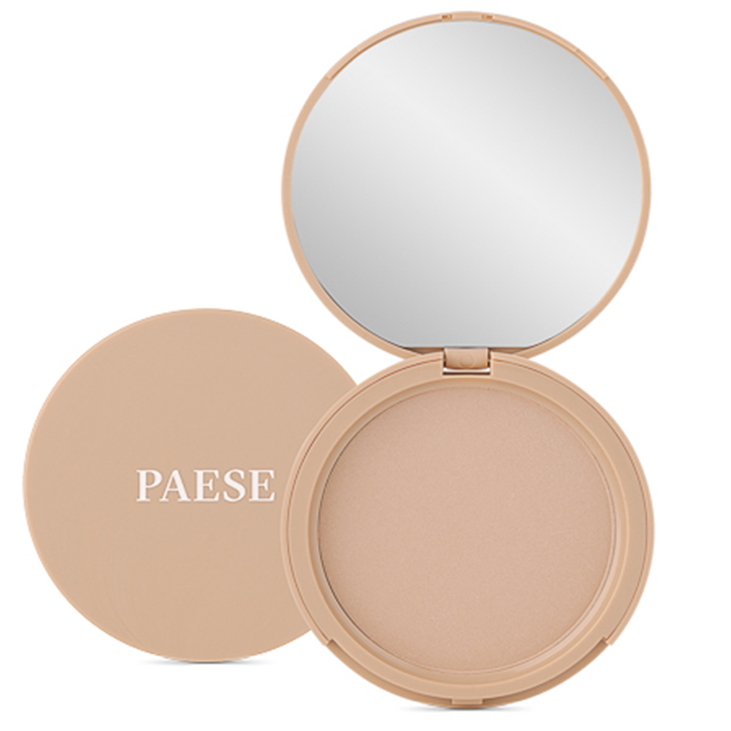 Пудра компактна Paese Glowing Powder Mgla димчаста, з бархатистою формулою, що світиться, відтінок 12 (Natural Beige), 10 г - фото 2