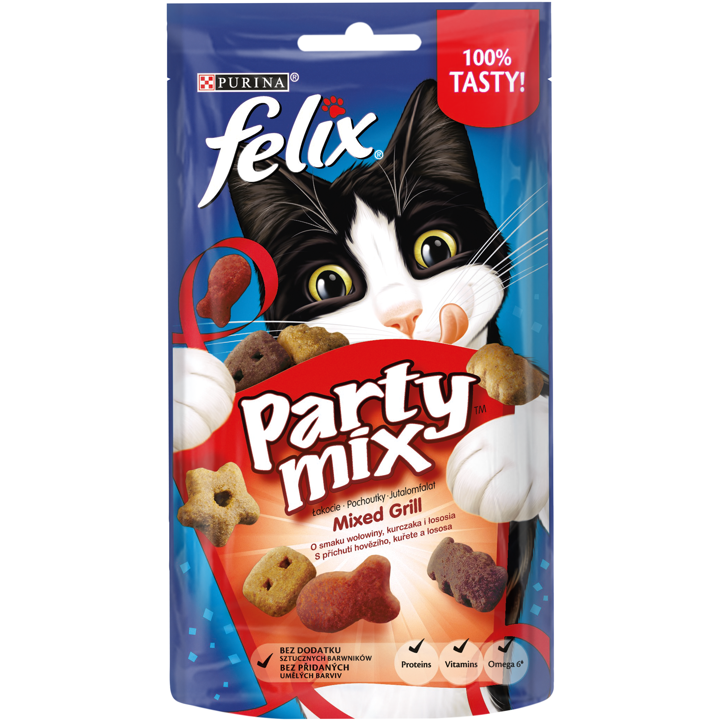 Ласощі для котів Purina Felix Party Гріль мікс, 60 г - фото 1