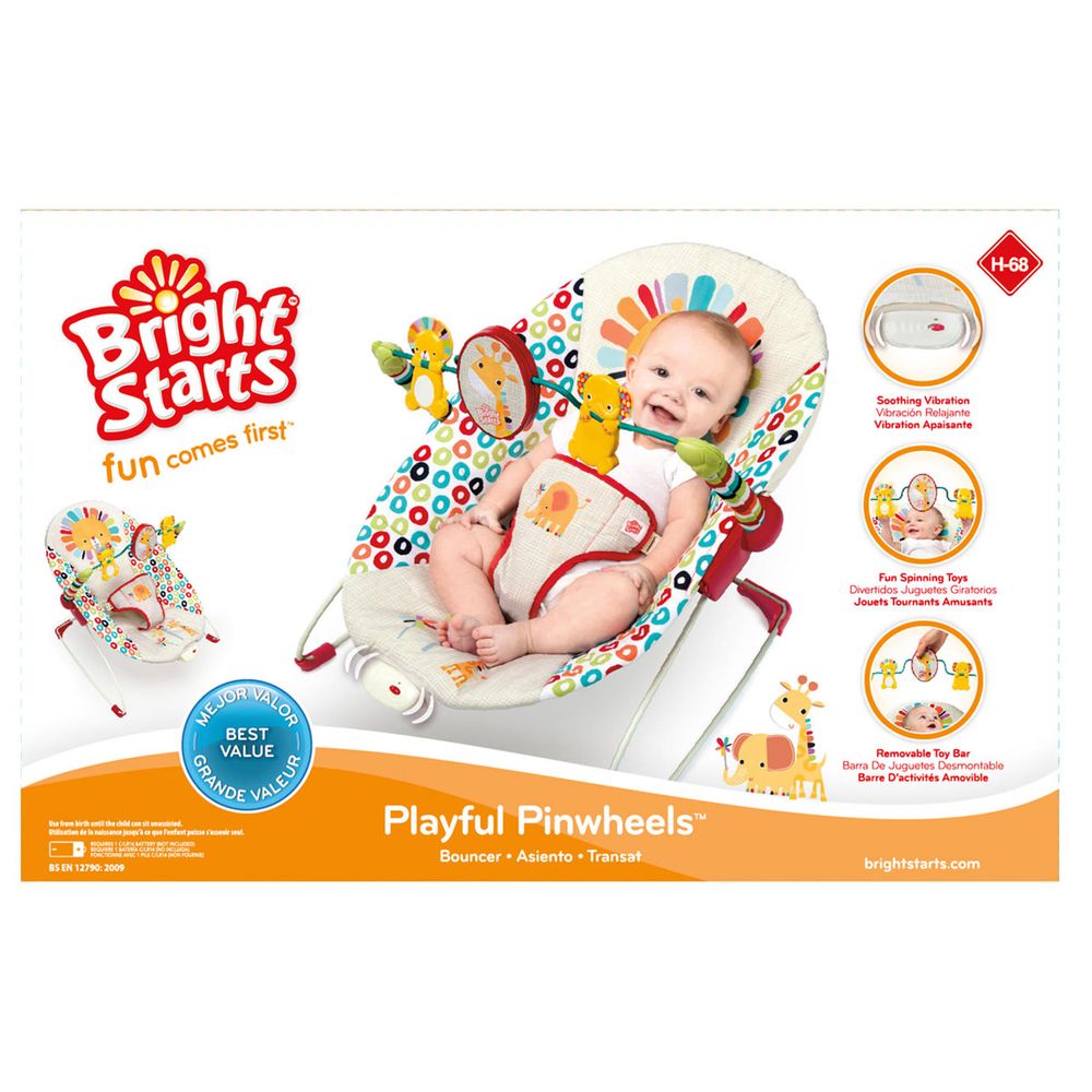 Шезлонг Bright Starts Playful Pinwheels (60135) - фото 2