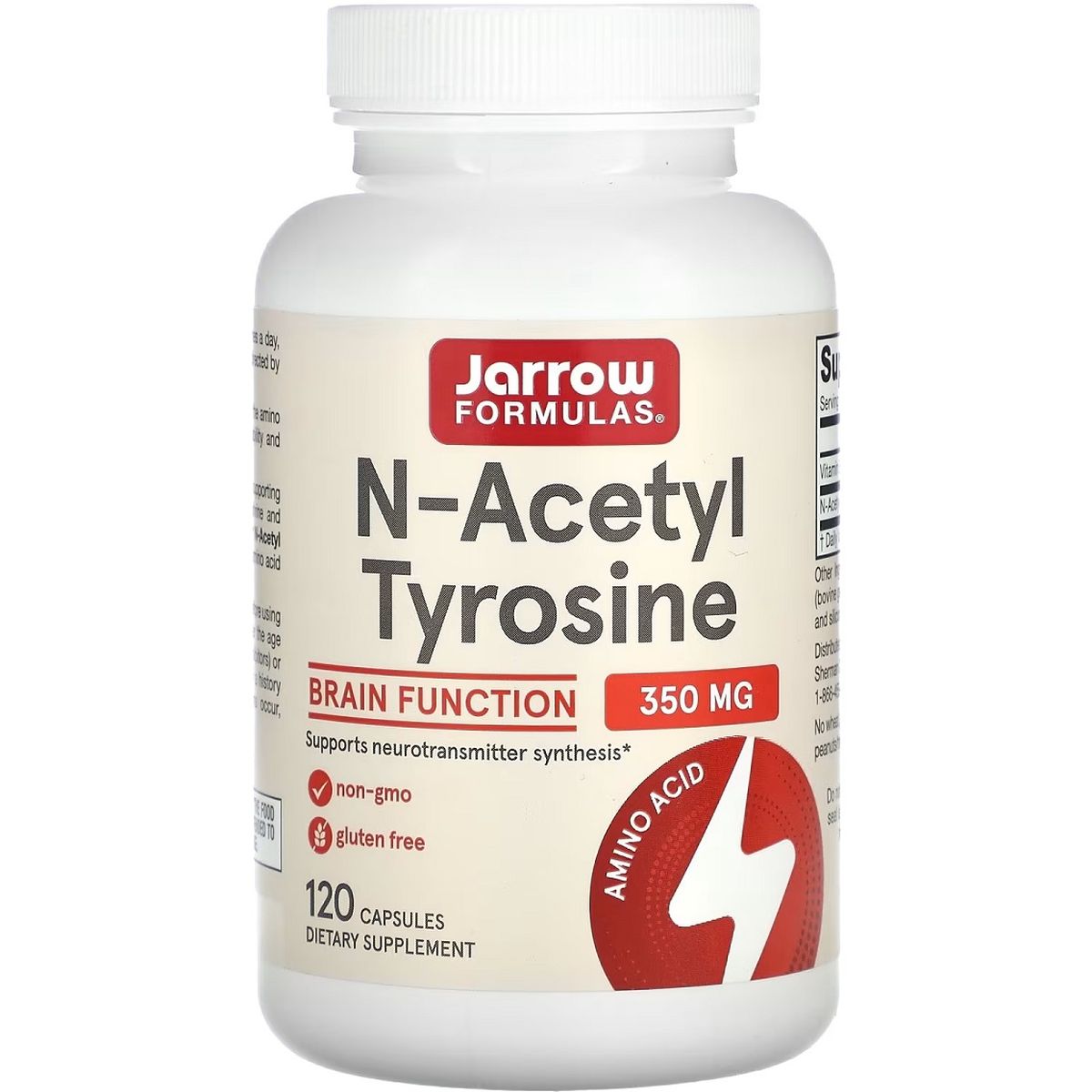 N-Ацетил Тирозин Jarrow Formulas N-Acetyl Tyrosine 350 мг 120 капсул - фото 1