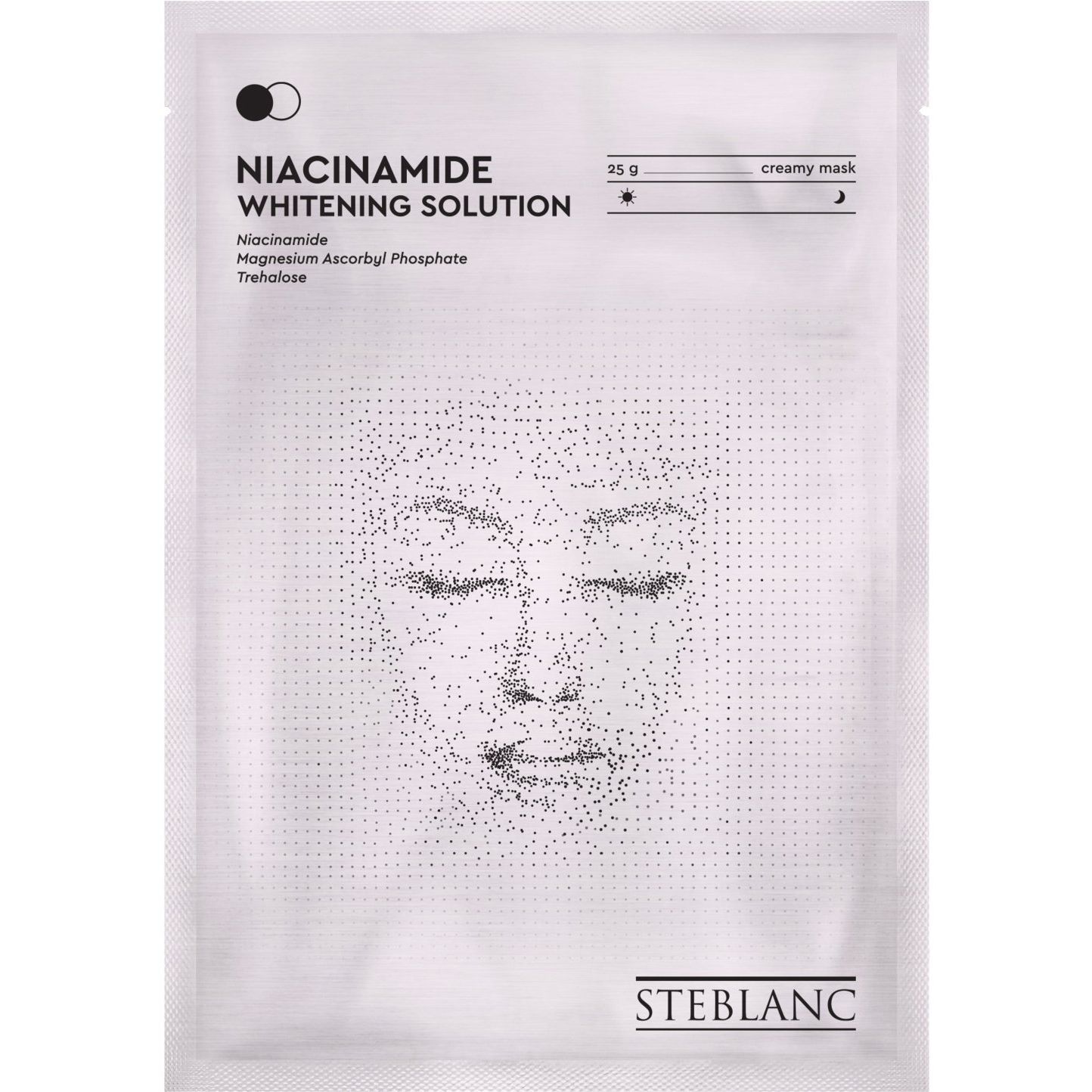 Тканинна маска для обличчя Steblanc Niacinamide Whitening Solution Освітлююча з ніацинамідом, 25 г - фото 1