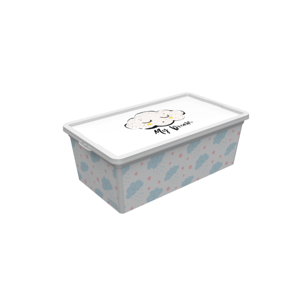 Коробка Qutu Trend Box Cute Sky, пластик, 5 л (TREND BOX с/к CUTE SKY 5л.) - фото 1