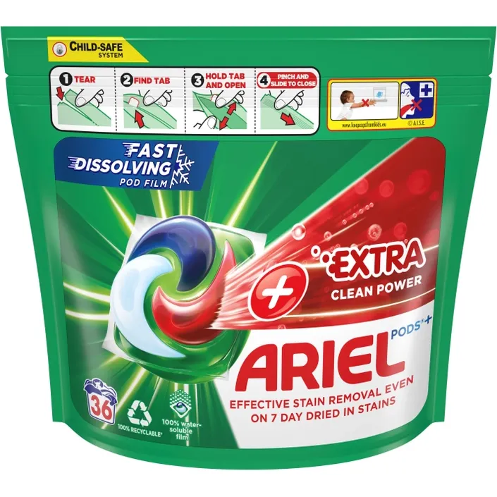 Капсули для прання Ariel PODS + Сила Екстраочищення 36 шт. - фото 1
