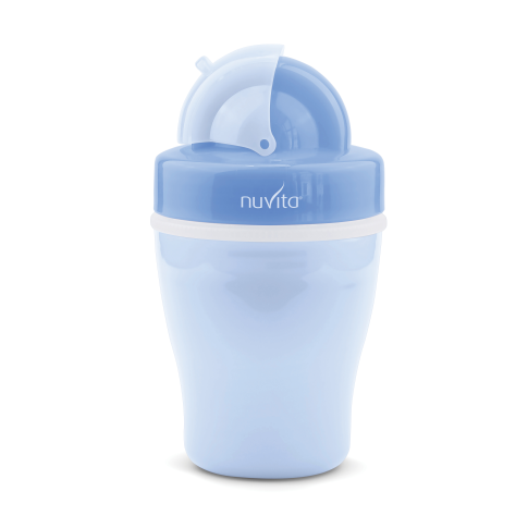 Чашка-непроливайка Nuvita с трубочкой, 200 мл, голубой (NV1436Blue) - фото 1