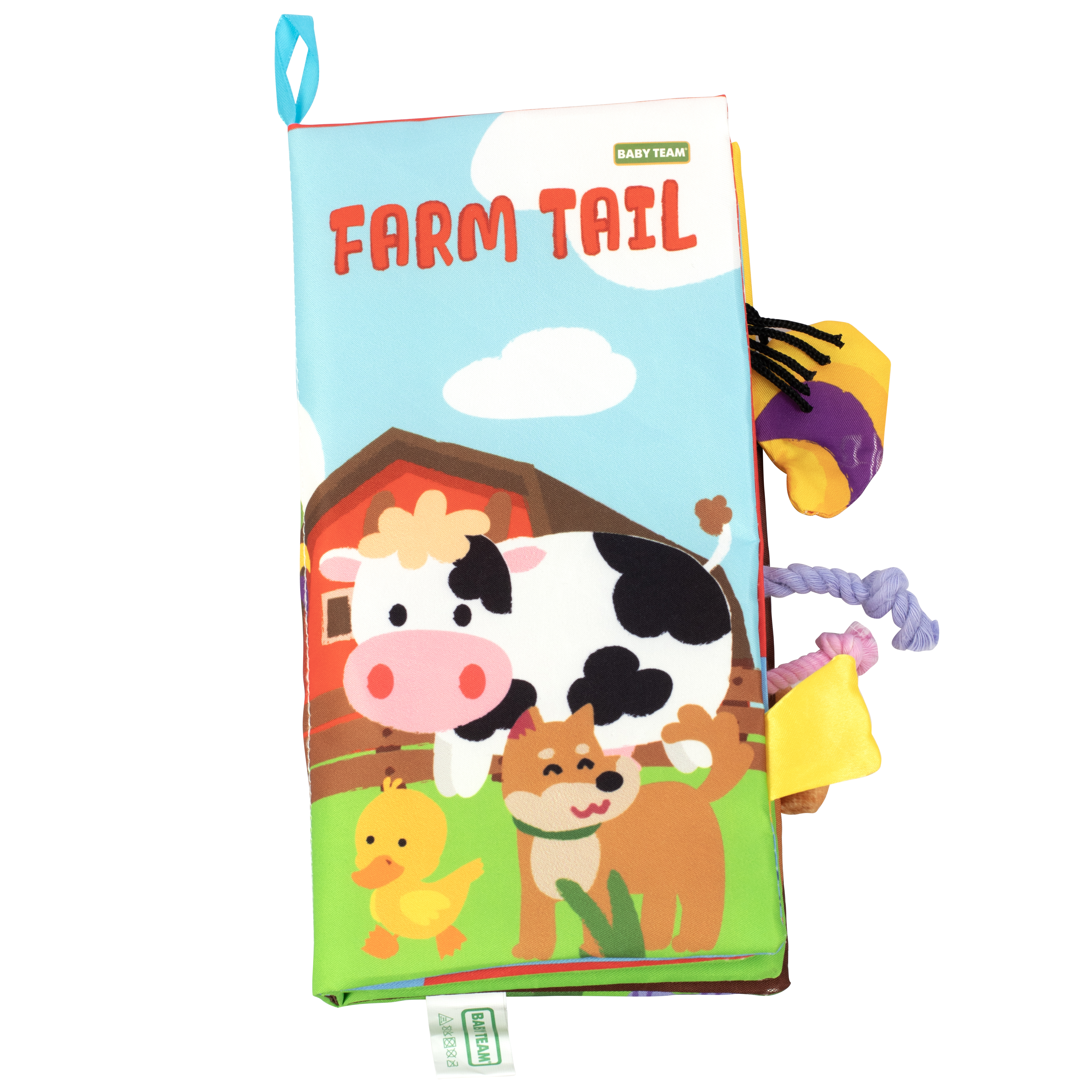 Текстильна іграшка-книжка Baby Team Хвостики (8725_свійські тварини) - фото 1
