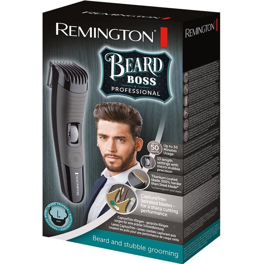 Тример Remington Beard Boss Pro для бороди і вусів чорний MB4131 - фото 3