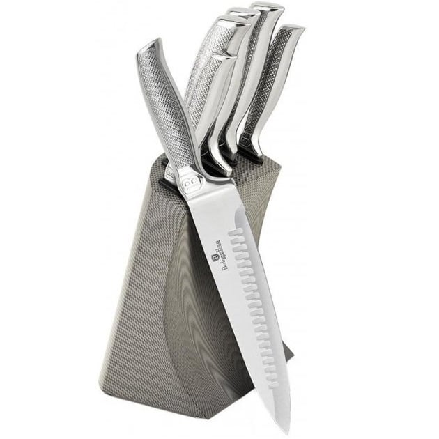Набор ножей Berlinger Haus Kikoza Carbon-II, 6 предметов, темно-серый (BH 2174) - фото 1