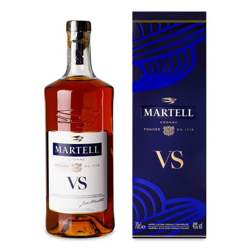 Коньяк Martell VS 40% 0.7 л в коробці - фото 1