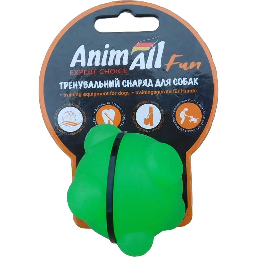Фото - Игрушка для собаки AnimAll Іграшка для собак  Fun AGrizZzly Куля молекула зелена 5 см 