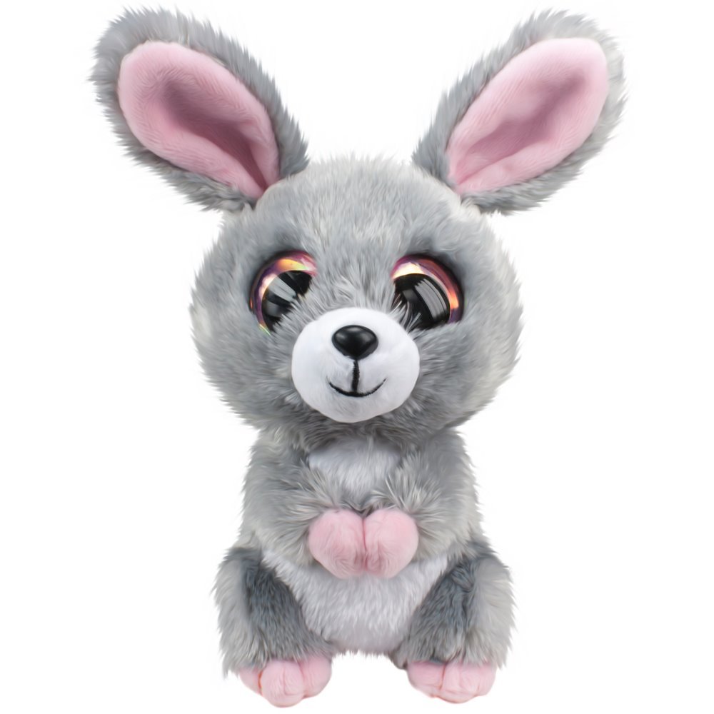 Мягкая игрушка Lumo Stars Кролик Pupu классический, 15 см, серый (54994) - фото 1