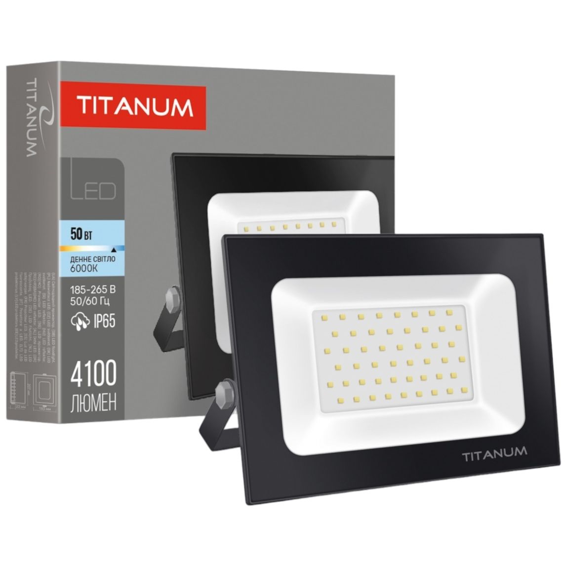 Прожектор Titanum LED TLF506 50W 6000K (TLF506) - фото 1