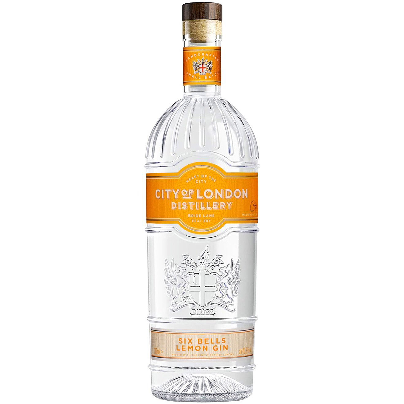 Джин City of London Distillery Six Bells Lemon Gin 40.3% 0.7 л - фото 1