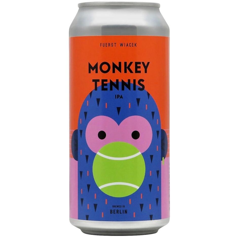 Пиво Fuerst Wiacek Monkey Tennis світле 6.8% 0.44 л ж/б - фото 1