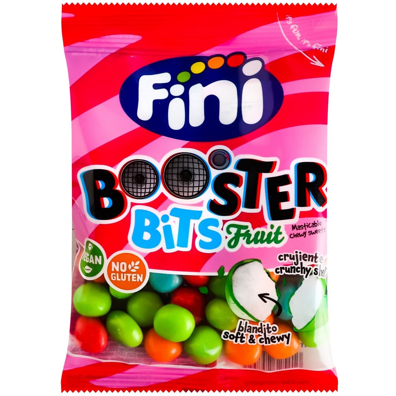 Цукерки Fini Booster Bits Fruit желейні 90 г (924072) - фото 1