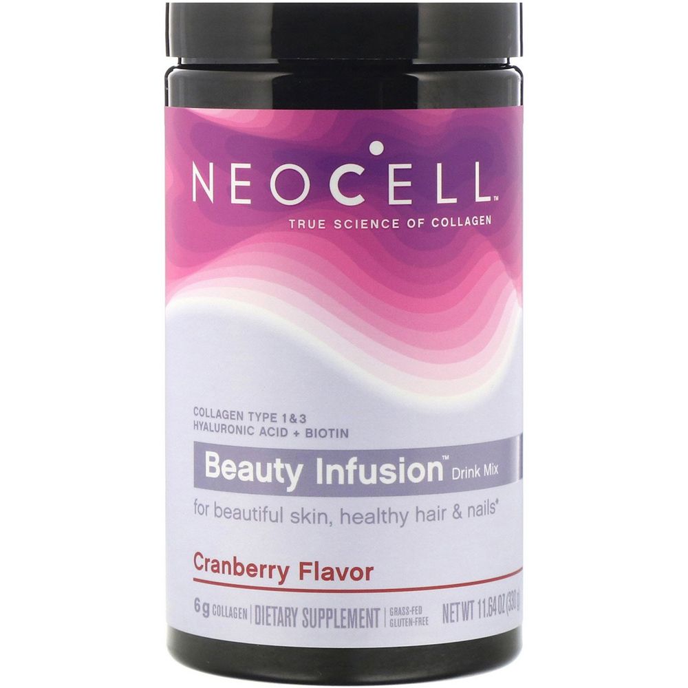 Комплекс для красоты волос, кожи и ногтей Neocell Beauty Infusion Collagen Type 1 and 3 со вкусом клюквы 330 г - фото 1