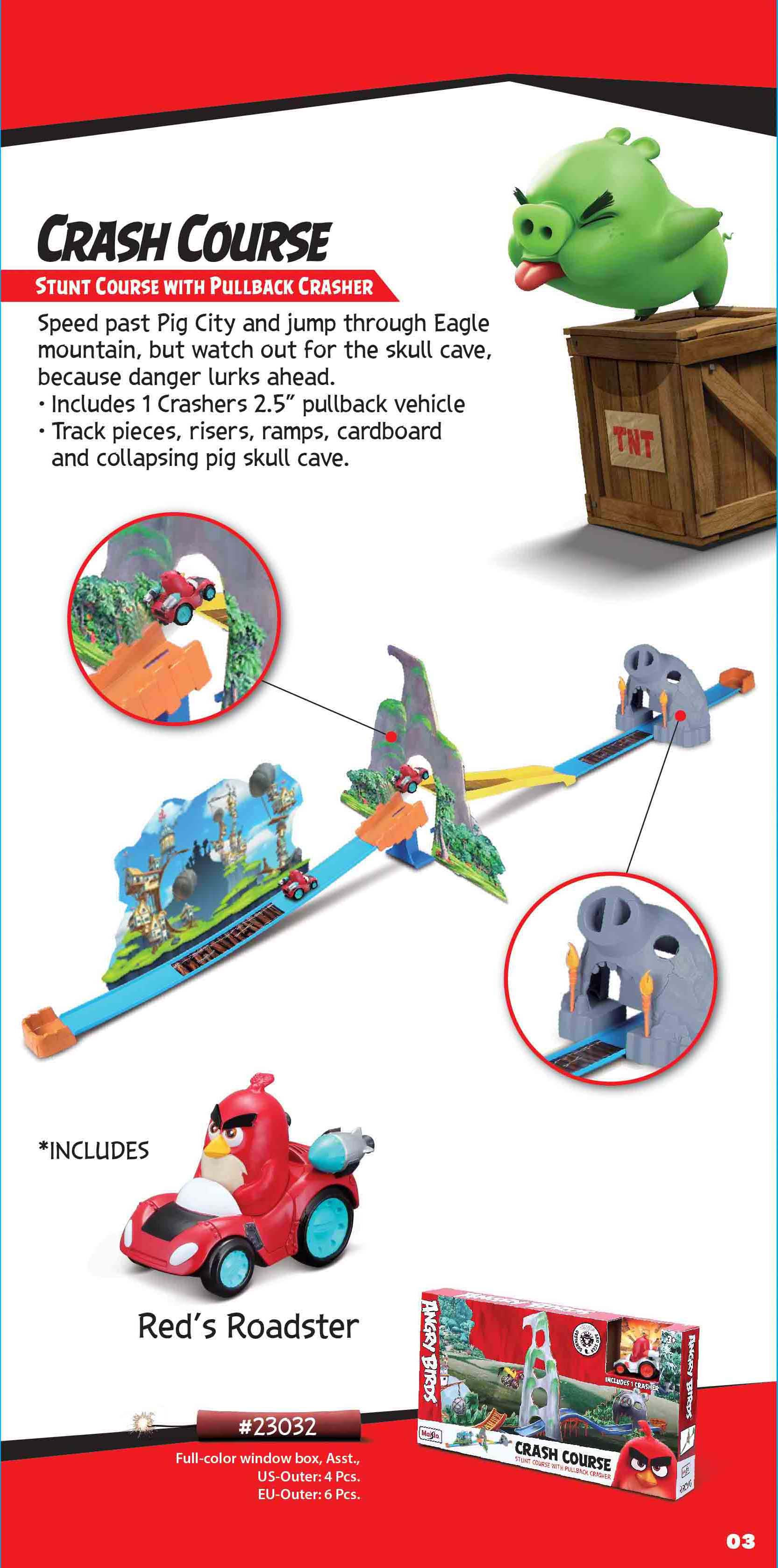 Гоночная трасса Maisto Angry Birds Crash Course, с трамплином (23032) - фото 5
