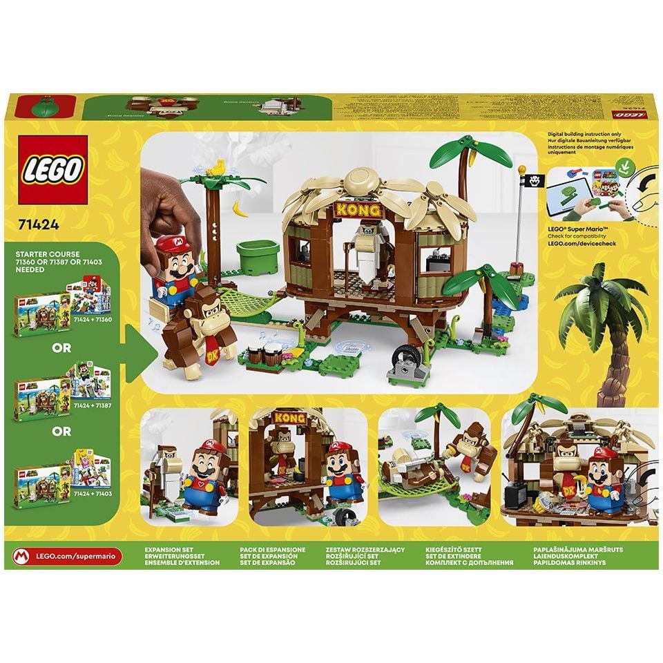 Конструктор LEGO Super Mario Дом Донки Конга на дереве, дополнительный набор, 555 деталей (71424) - фото 2