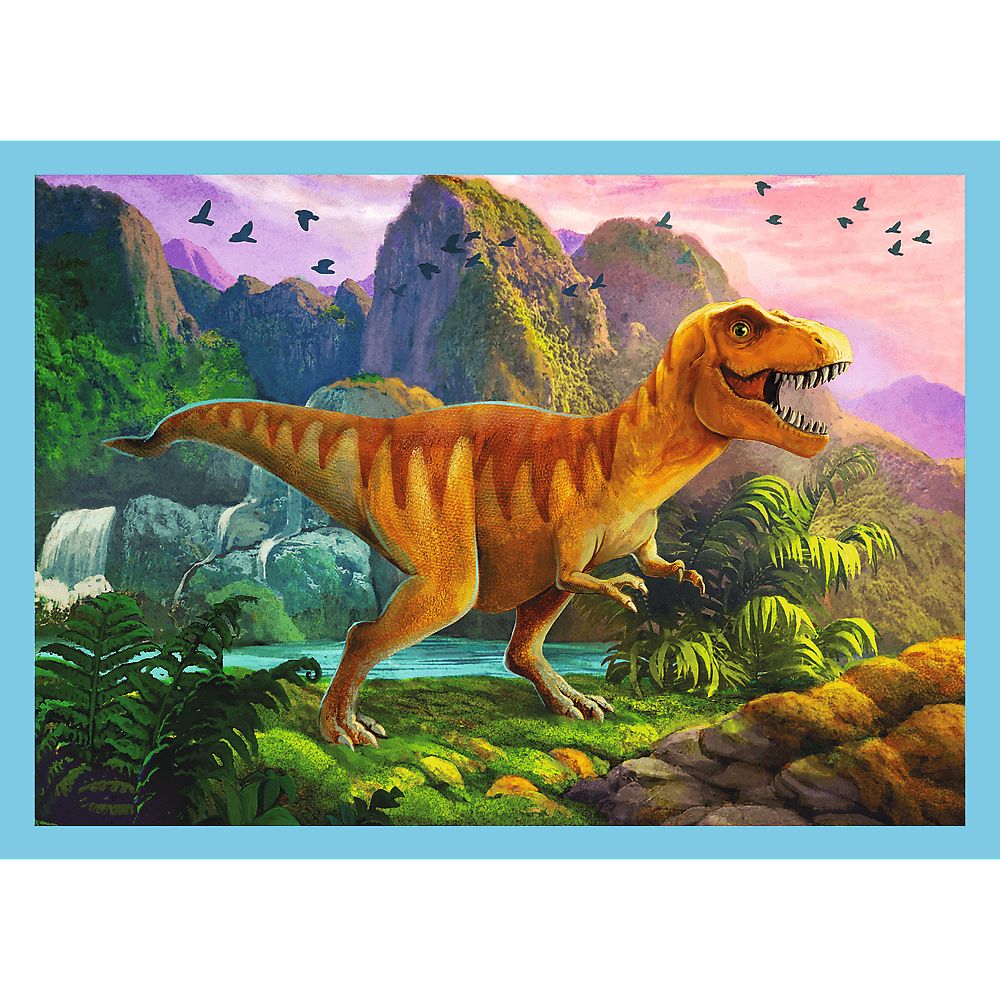 Пазлы Trefl 4 в 1 Уникальные динозавры - фото 4