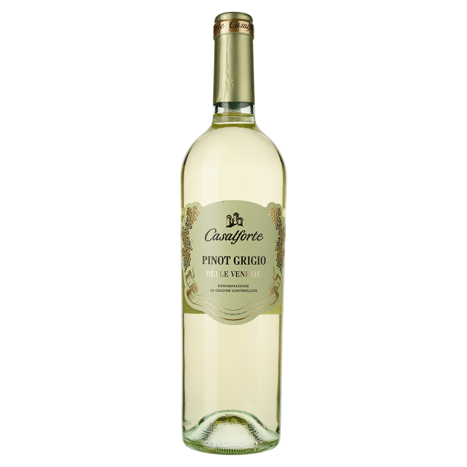 Вино Casalforte Pinot Grigio delle Venezie DOC, біле, сухе, 0,75 л - фото 1