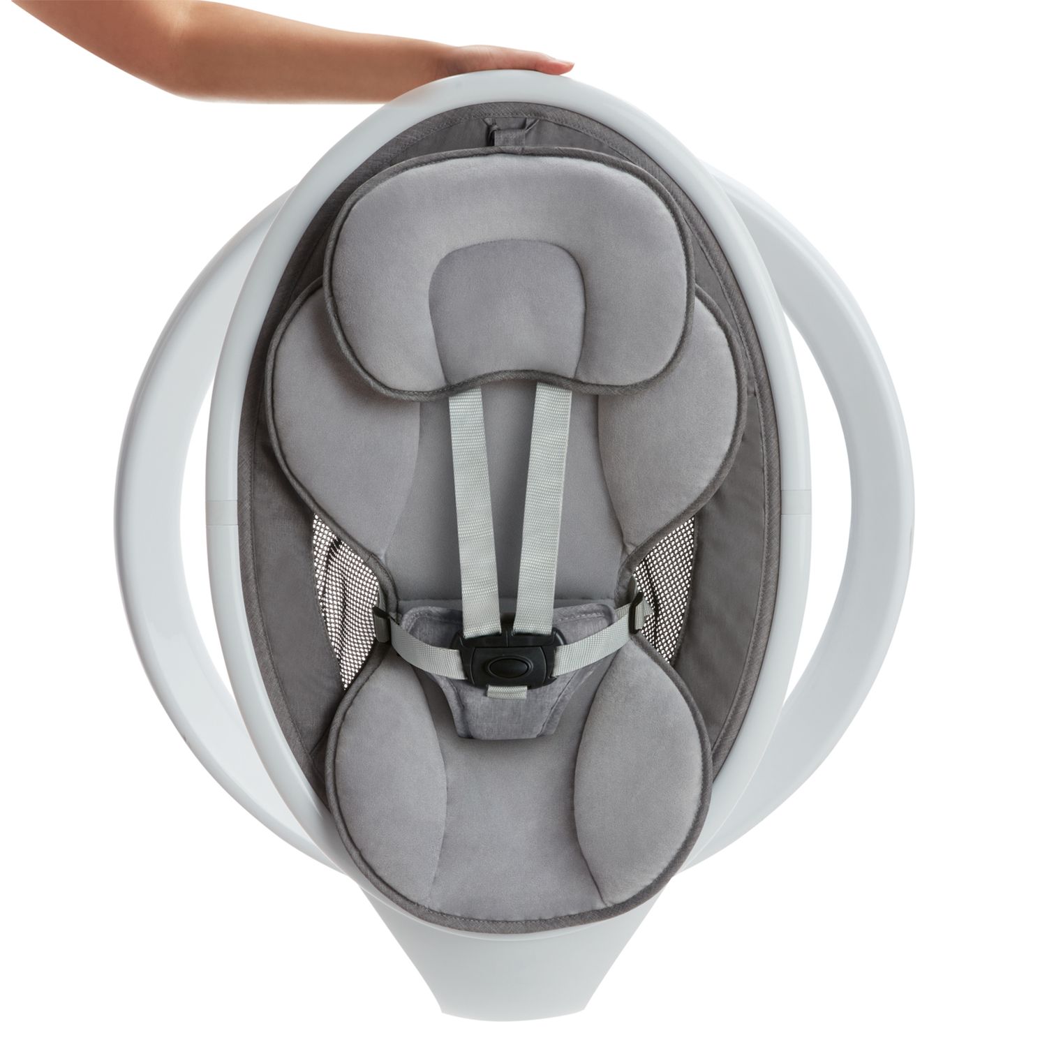 Заколисуючий центр Munchkin Baby Swing з функцією Bluetooth сірий (9029001) - фото 3