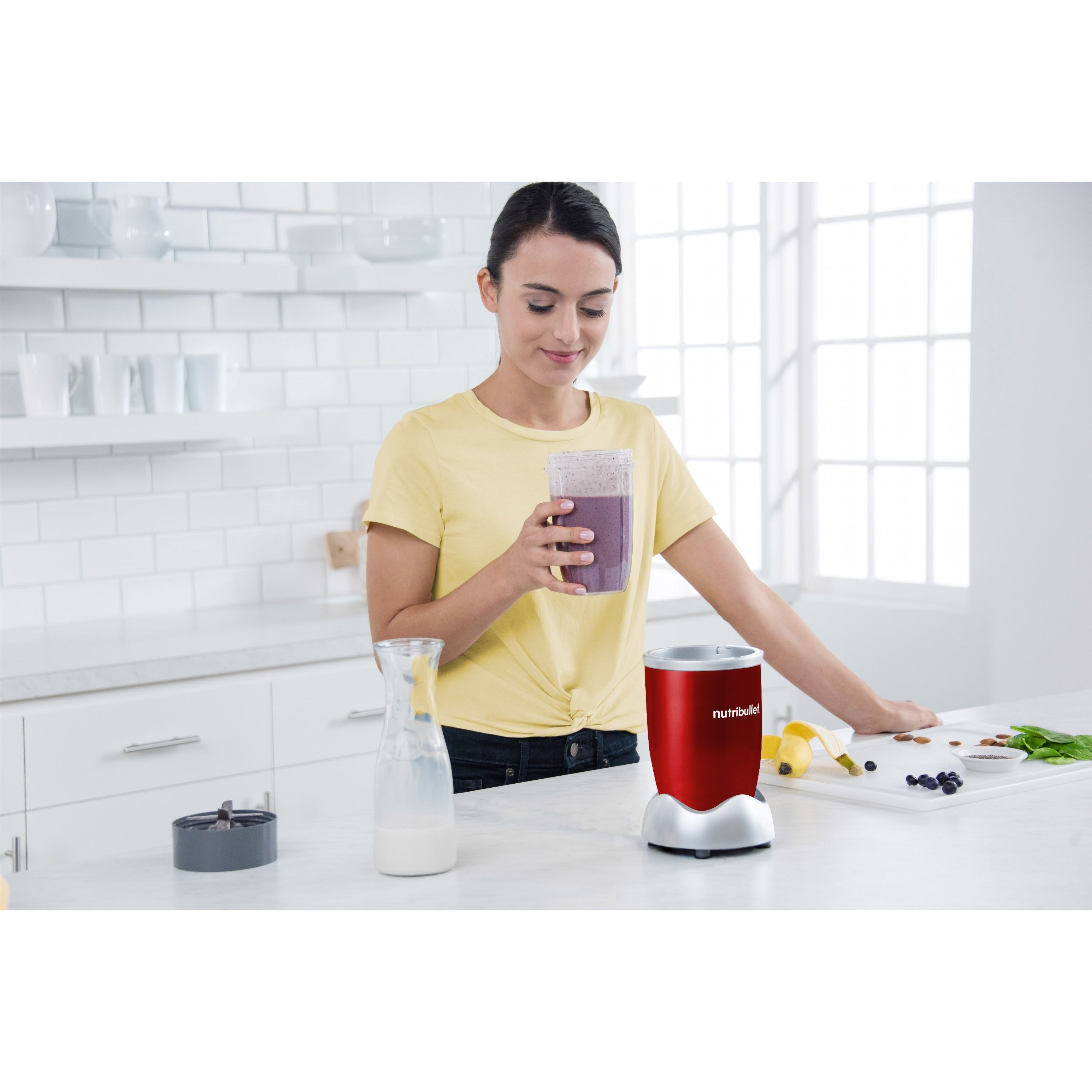 Стационарный блендер Nutribullet NB 606R 600W Red - фото 6