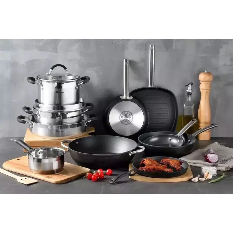 Набір посуду MasterPro Foodies collection 2 каструлі та ківш (BGEU-5539) - фото 4