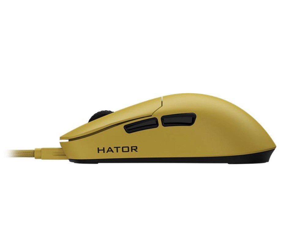 Игровая мышь Hator Quasar Essential ESports Gaming 6200 DPI 30G Yellow - фото 3