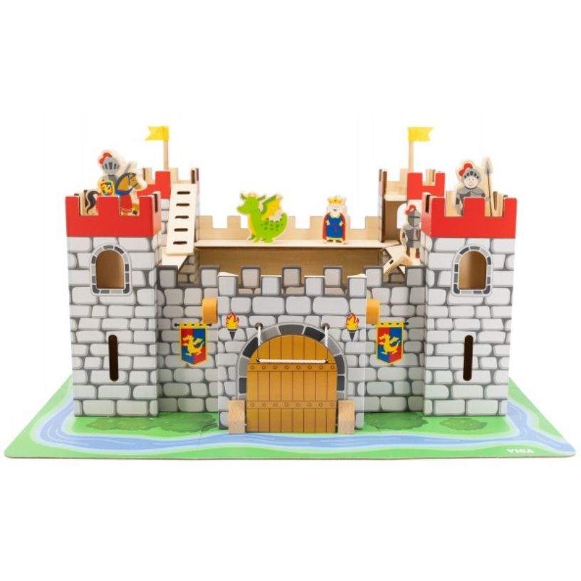 Деревянный игровой набор Viga Toys Игрушечный замок (50310) - фото 2