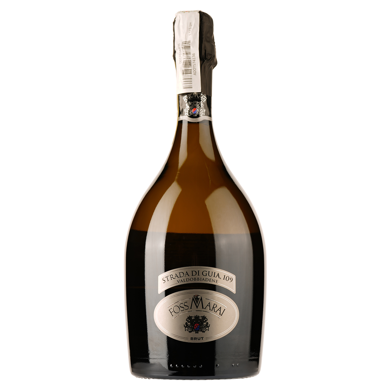 Игристое вино Foss Marai Prosecco Valdobbiadene Brut Superior, белое, брют, 0,75 л - фото 1