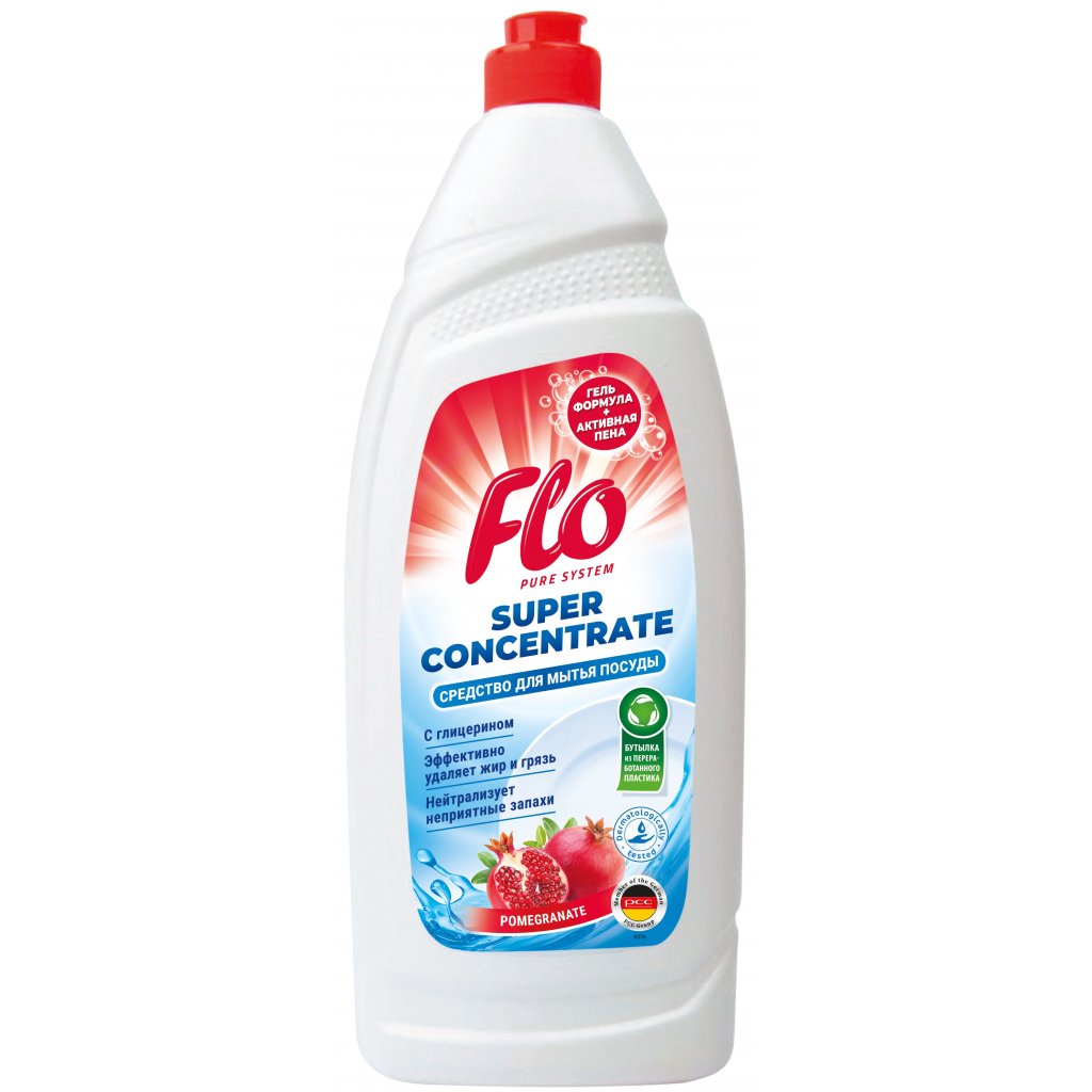 Средство для мытья посуды Flo Pomegranate, 900 мл - фото 1