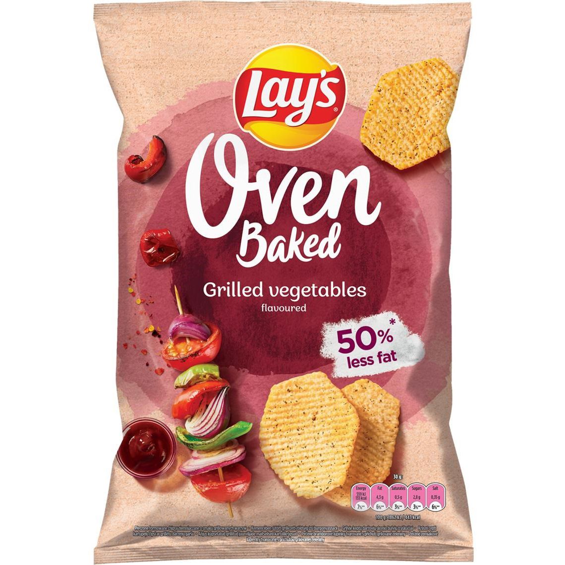 Чипсы Lay's Oven Baked Grilled vegetables 125 г (915930) - фото 1