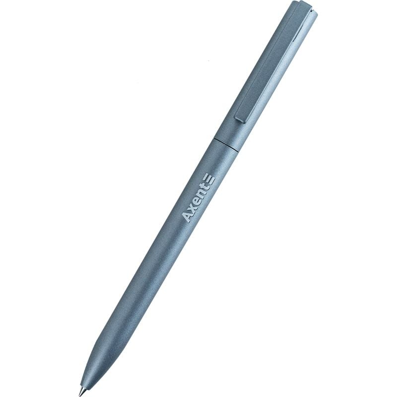 Ручка кулькова автоматична Axent Partner синє чорнило срібна (AB1099-34-02-A) - фото 2